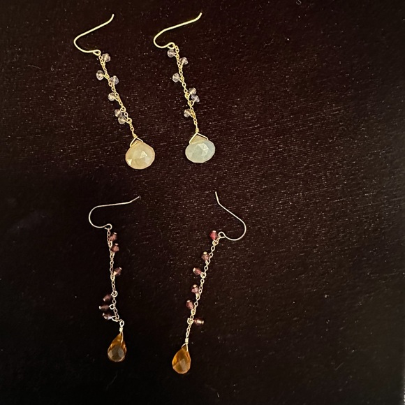 GORJANA Semi-precious stones drop earrings (2 pair in this listing) - Picture 2 of 6